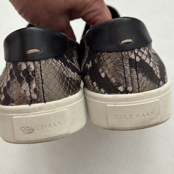 Cole Haan Grand Series Snake Leather Slip On Sneakers Women’s Size 9 - Picture 7 of 9
